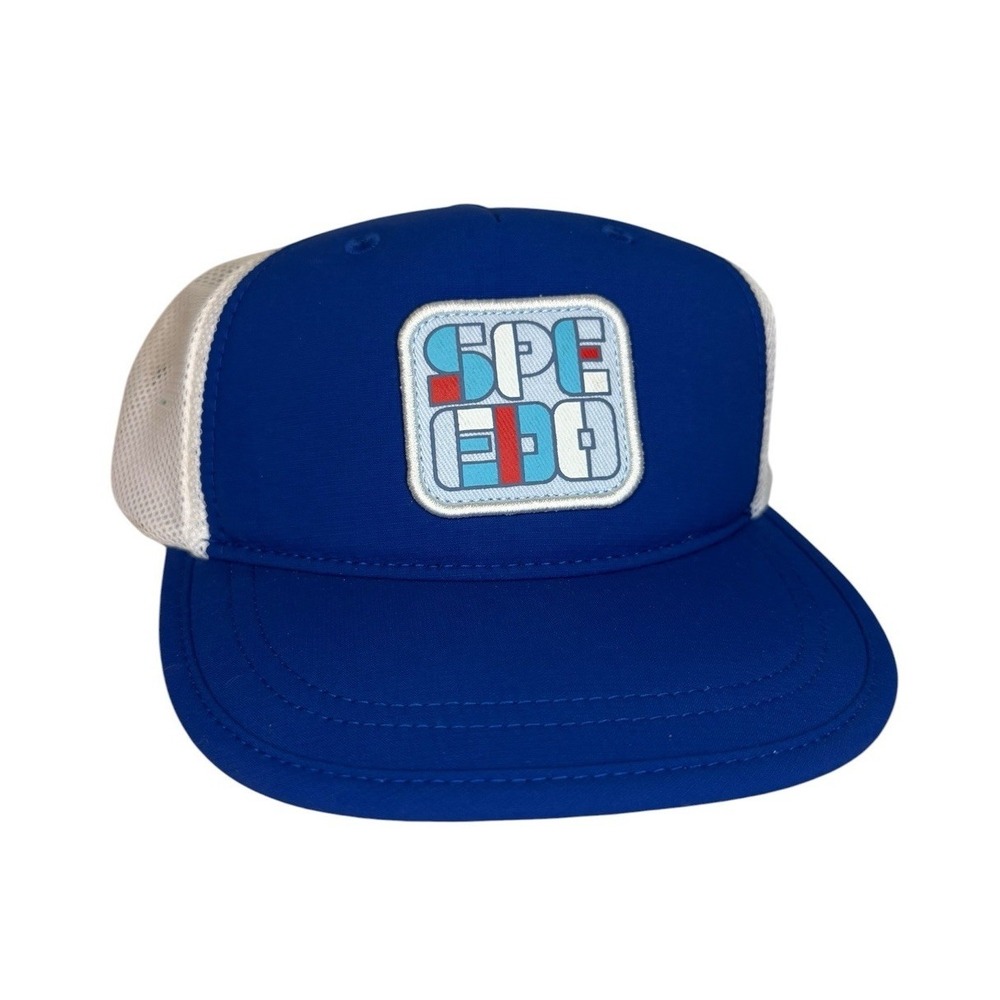 Speedo Trucker Hat Kids One Size Splashing Blue, Floating And Adjustable NWT